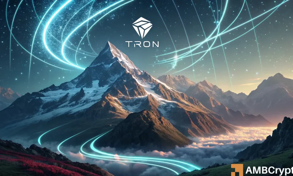 在过去的六个月中，TRON（TRX）网络交易一直在稳步增长